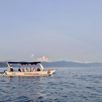 Bali boot op zee